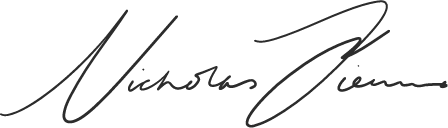 Nicholas Fiennes Signature